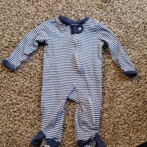 Burt's Bees Zippered Sleeper with hand cuffs